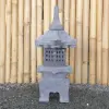 Product image 4 of the product “Japanese style Garden Lantern, made from Andesit Stone. Multipart. 60 cm Height, Roof is 26 cm width. ”